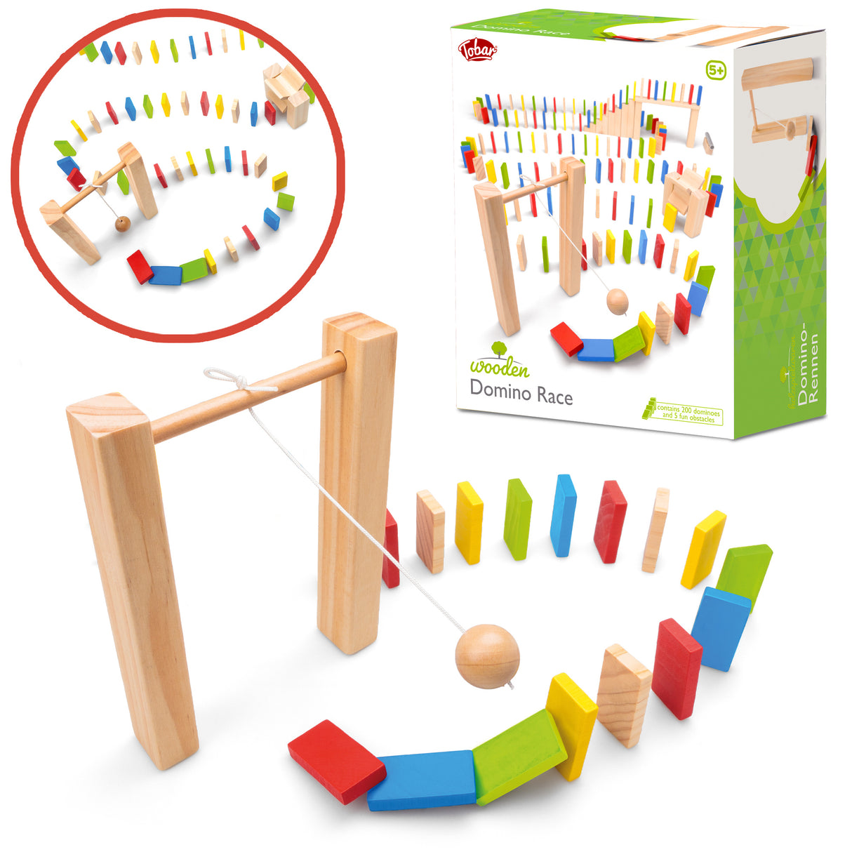 WOODEN DOMINO RACE