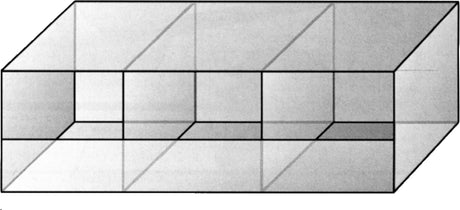 THREE CUBE DISPLAY UNIT