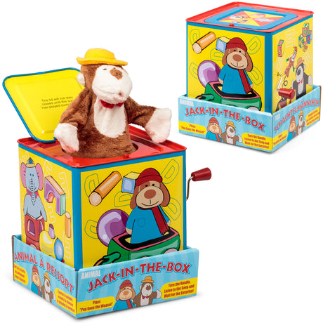 ANIMAL JACK IN THE BOX - MONKEY