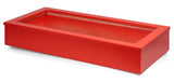 RED WOODEN PLINTH