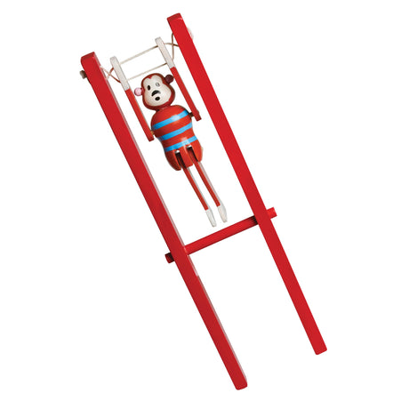 WOODEN ACROBATIC MONKEY