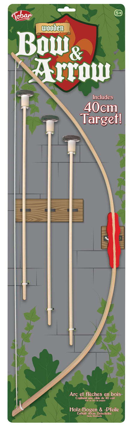 WOODEN BOW AND ARROWS