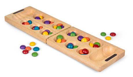 WOODEN MANCALA GAME