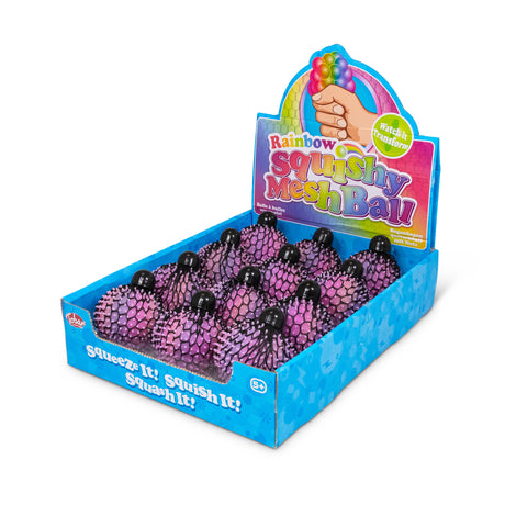 RAINBOW SQUISHY MESH BALL