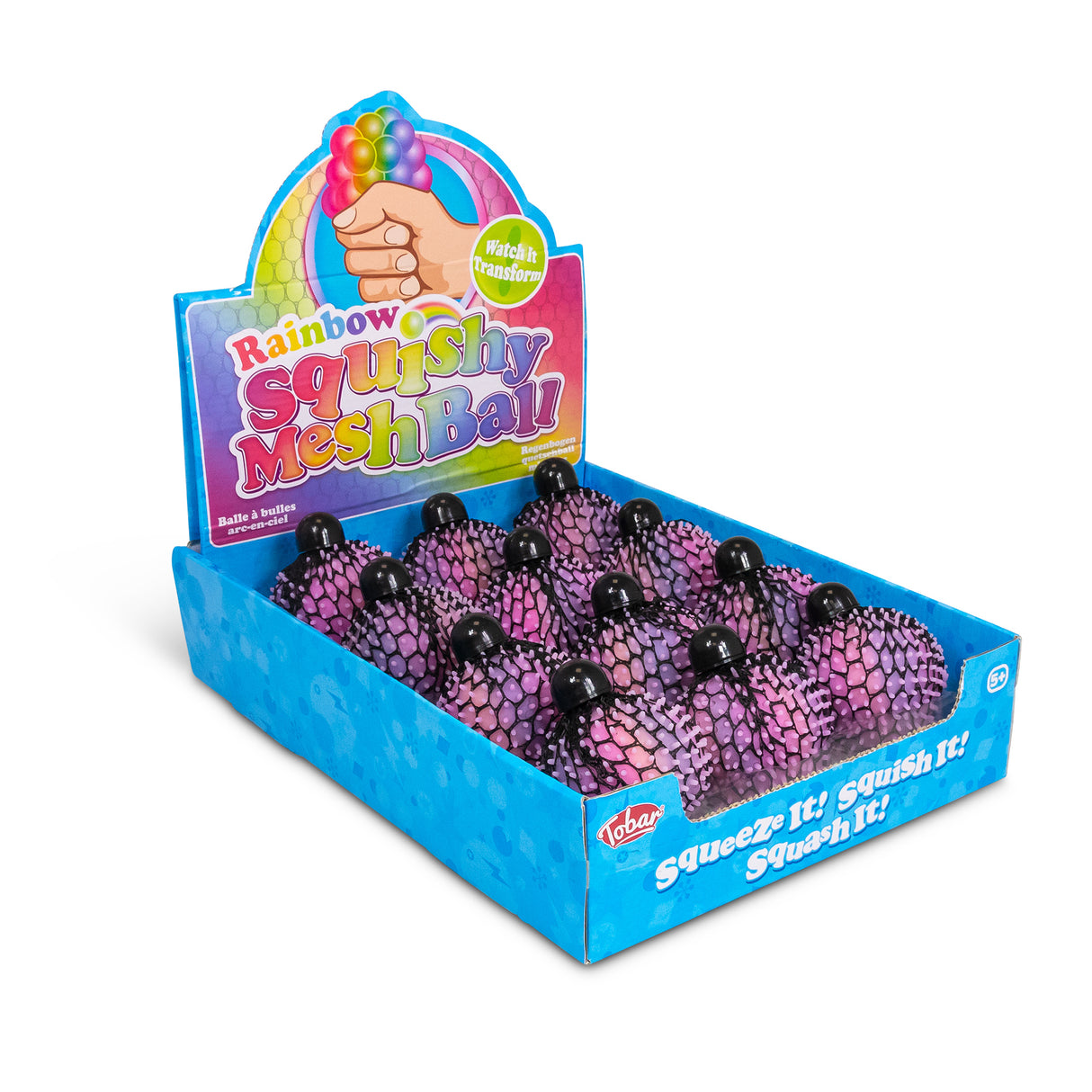 RAINBOW SQUISHY MESH BALL