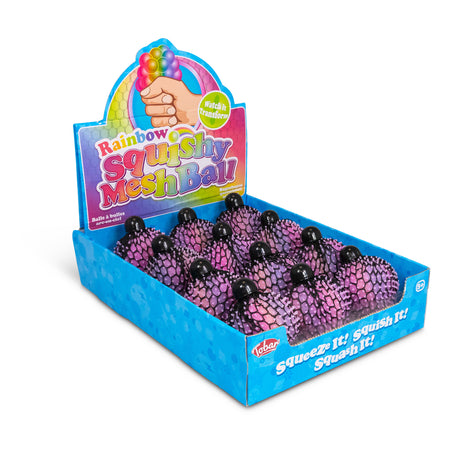 RAINBOW SQUISHY MESH BALL