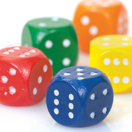 5 DICE WOODEN