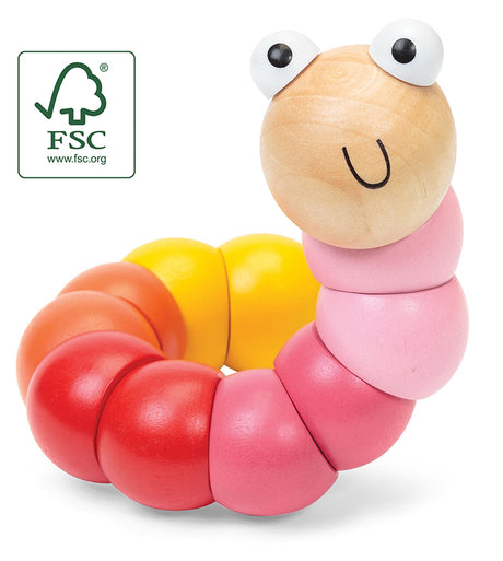WOODEN JOINTED WORM