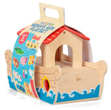 WOODEN NOAH'S ARK PLAYSET