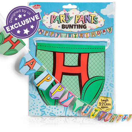 PARTY PANTS BUNTING HAPPY BIRTHDAY