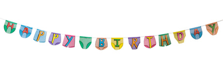 PARTY PANTS BUNTING HAPPY BIRTHDAY
