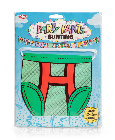 PARTY PANTS BUNTING HAPPY BIRTHDAY