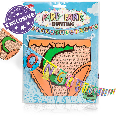 PARTY PANTS BUNTING CONGRATULATIONS