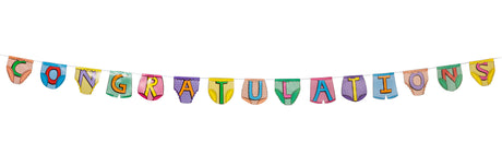 PARTY PANTS BUNTING CONGRATULATIONS