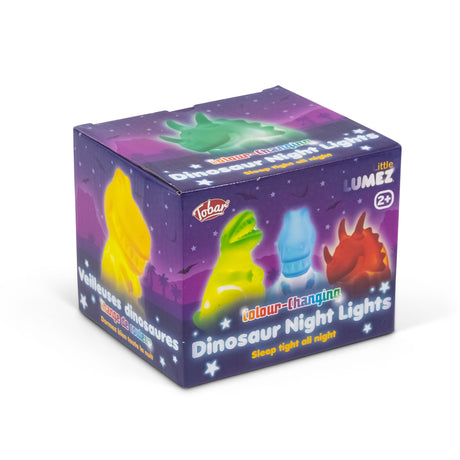 LUMEZ COLOUR CHANGING DINOSAUR NIGHT LIGHTS