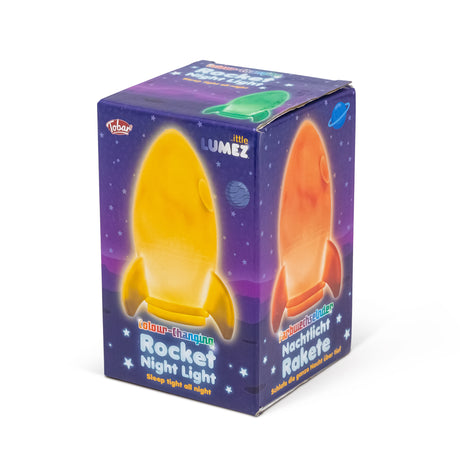 LUMEZ COLOUR CHANGING ROCKET NIGHT LIGHT