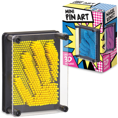MINI PLASTIC PIN ART YELLOW