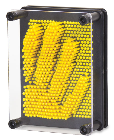 MINI PLASTIC PIN ART YELLOW