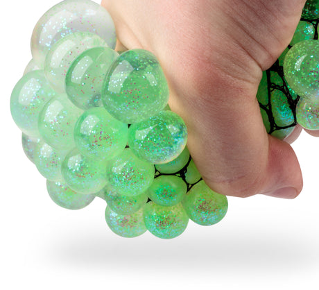 GLITTER SQUISHY MESH BALL