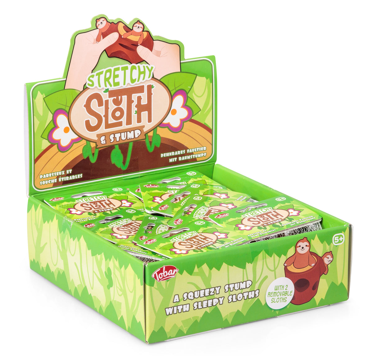 STRETCHY SLOTH AND STUMP