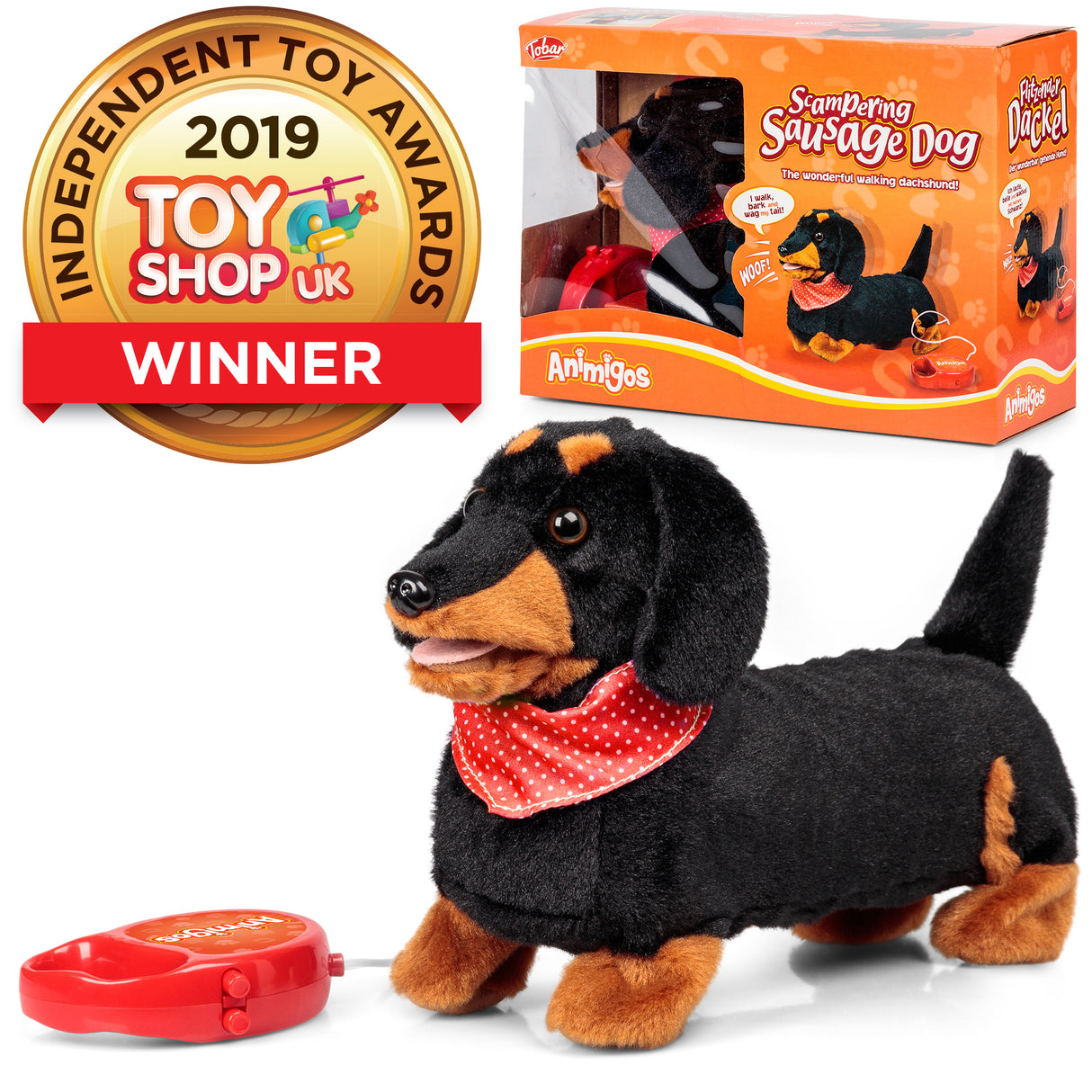 ANIMIGOS SCAMPERING SAUSAGE DOG