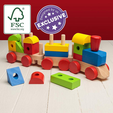 WOODEN STACK 'N' SOUNDS TRAIN