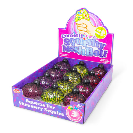 CONFETTI SQUISHY MESH BALL