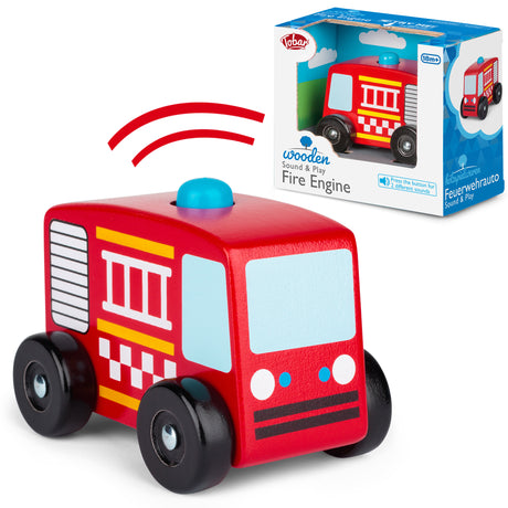WOODEN SOUND AND PLAY FIRE ENGINE