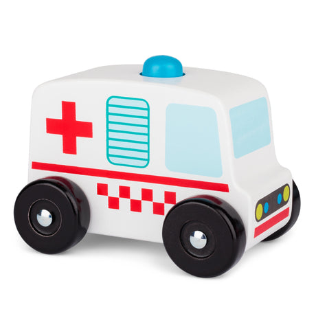 WOODEN SOUND AND PLAY AMBULANCE