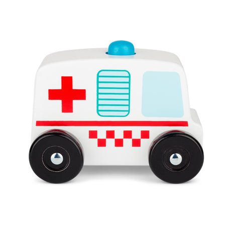 WOODEN SOUND AND PLAY AMBULANCE