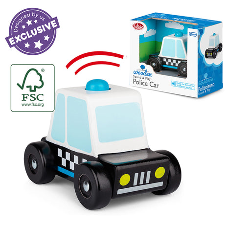 WOODEN SOUND AND PLAY POLICE CAR