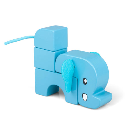 WOODEN STACK AND PLAY SAFARI ANIMALS