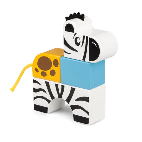 WOODEN STACK AND PLAY SAFARI ANIMALS