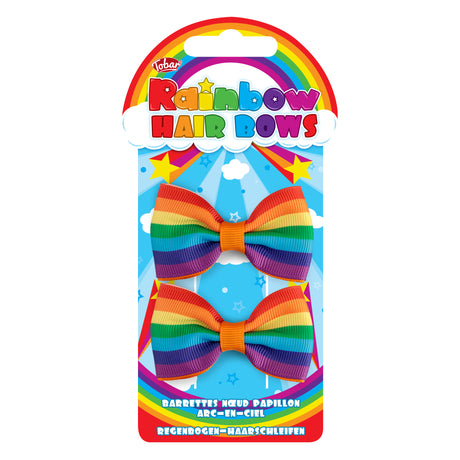 RAINBOW HAIR BOWS