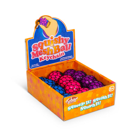 MESHBALL KEYCHAIN BLACK AND NEON
