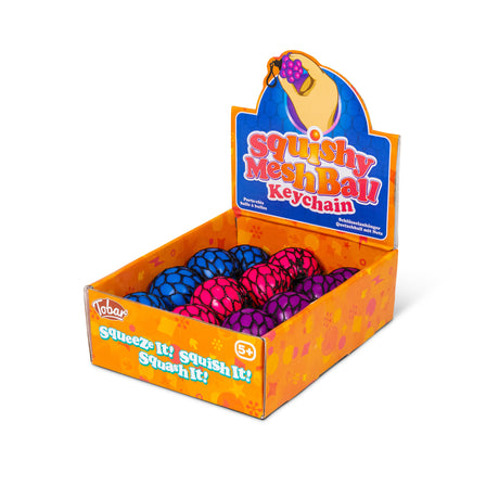 MESHBALL KEYCHAIN BLACK AND NEON