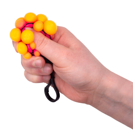 MESHBALL KEYCHAIN BLACK AND NEON