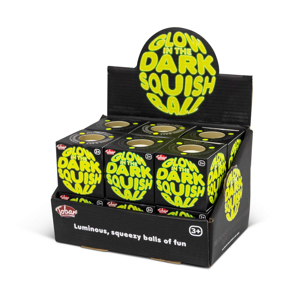 SCRUNCHEMS GLOW IN THE DARK SQUISH BALL