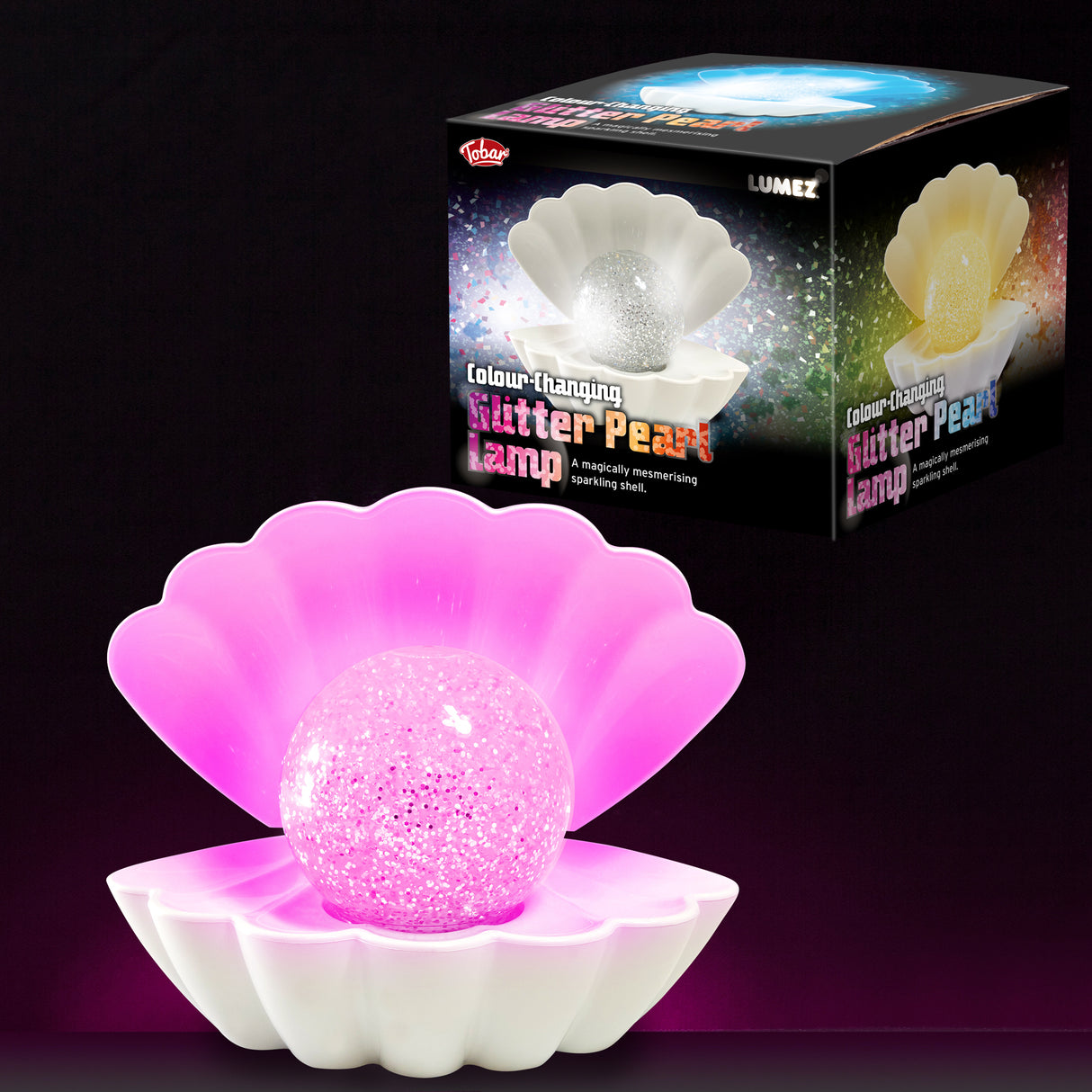 LUMEZ COLOUR CHANGING GLITTER PEARL LAMP