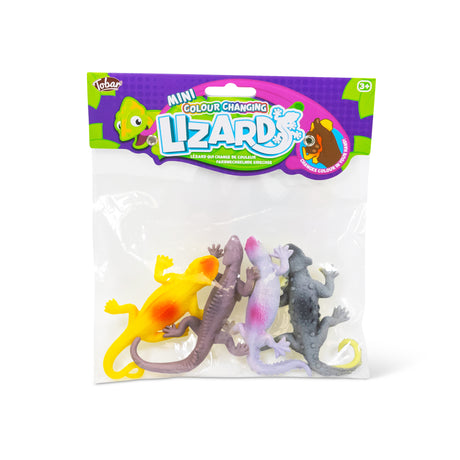 MINI COLOUR CHANGING LIZARDS 4PK