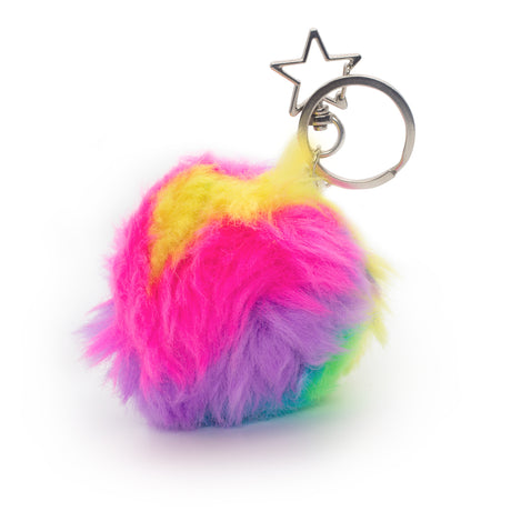 SCRUNCHEMS FURRY SQUISH BALL KEYCHAIN