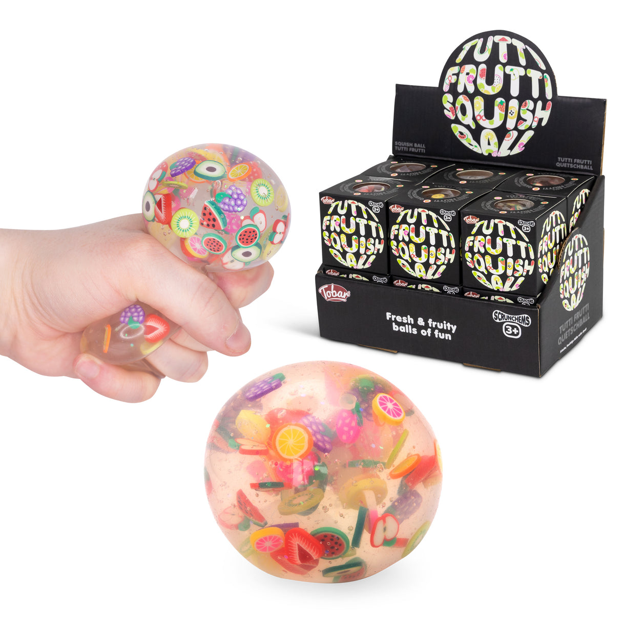 SCRUNCHEMS TUTTI FRUTTI SQUISH BALL