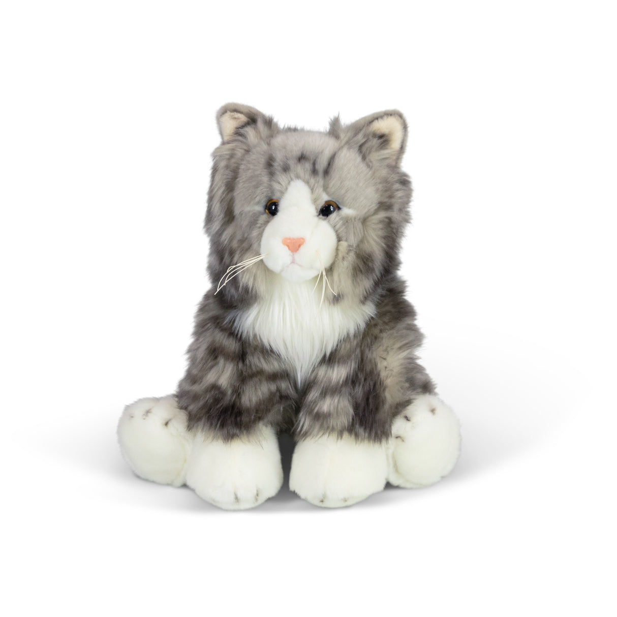 ANIMIGOS WORLD OF NATURE GREY FLUFFY CAT