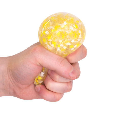 SCRUNCHEMS MOONS AND STARS GLOW IN THE DARK SQUISH BALL