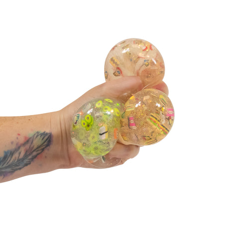 SCRUNCHEMS FAST FOOD DIDDY SQUISH BALLS - 3PK