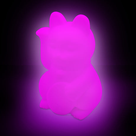 LUMEZ SQUISHY COLOUR CHANGING LUCKY CAT LIGHT