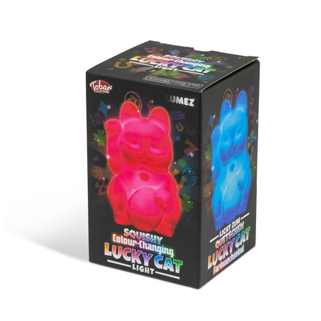 LUMEZ SQUISHY COLOUR CHANGING LUCKY CAT LIGHT