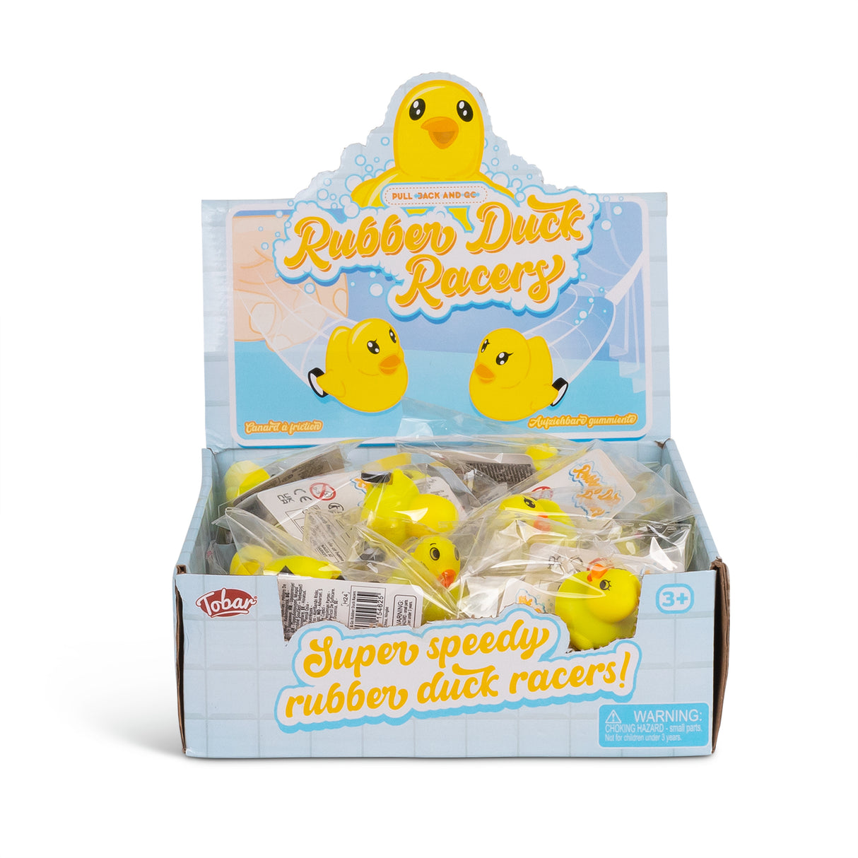 PULL BACK & GO RUBBER DUCK RACERS