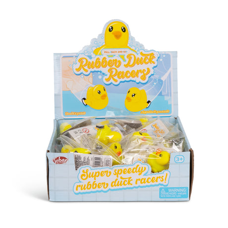 PULL BACK & GO RUBBER DUCK RACERS