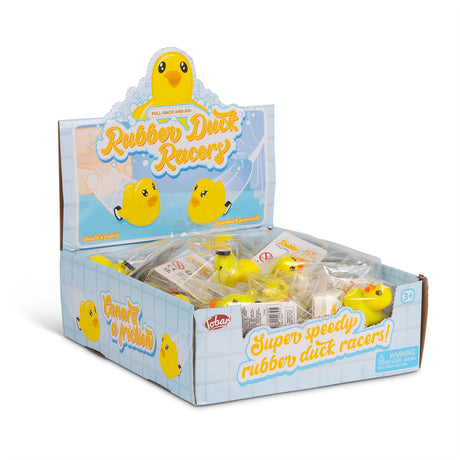 PULL BACK & GO RUBBER DUCK RACERS